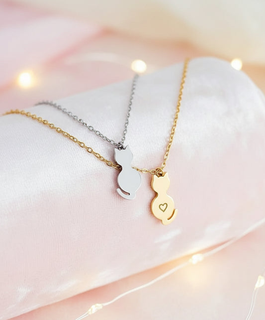Cat Necklace (Silver or Gold)