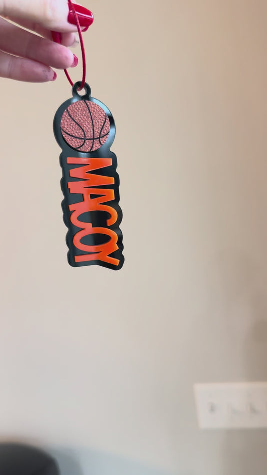 Basketball Bag Tag